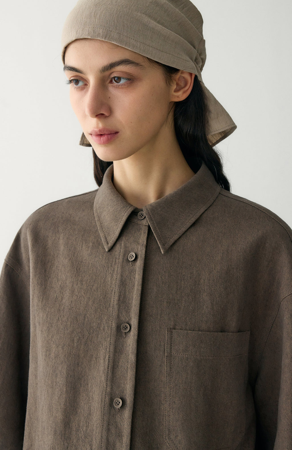 Silvia | Sobrecamisa de Algodón y Lino